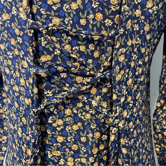 Vintage Erika 90’s Floral Maxi Dress Cottagecore Medium - Picture 7 of 8